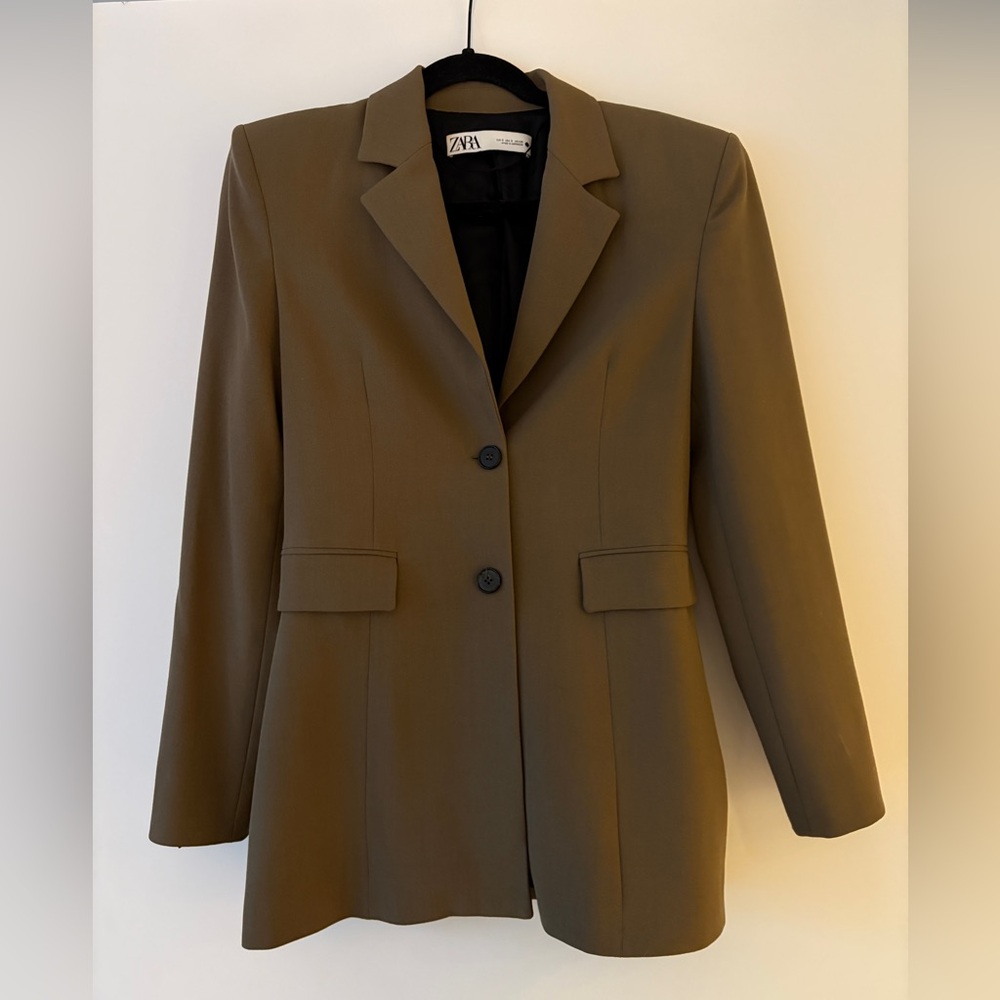 Zara Dark Khaki Blazer